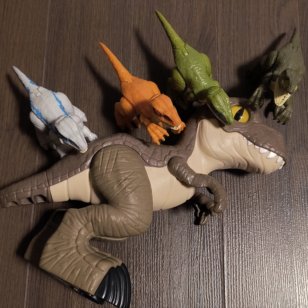 Dinosaur Toy Set with Movable Joints